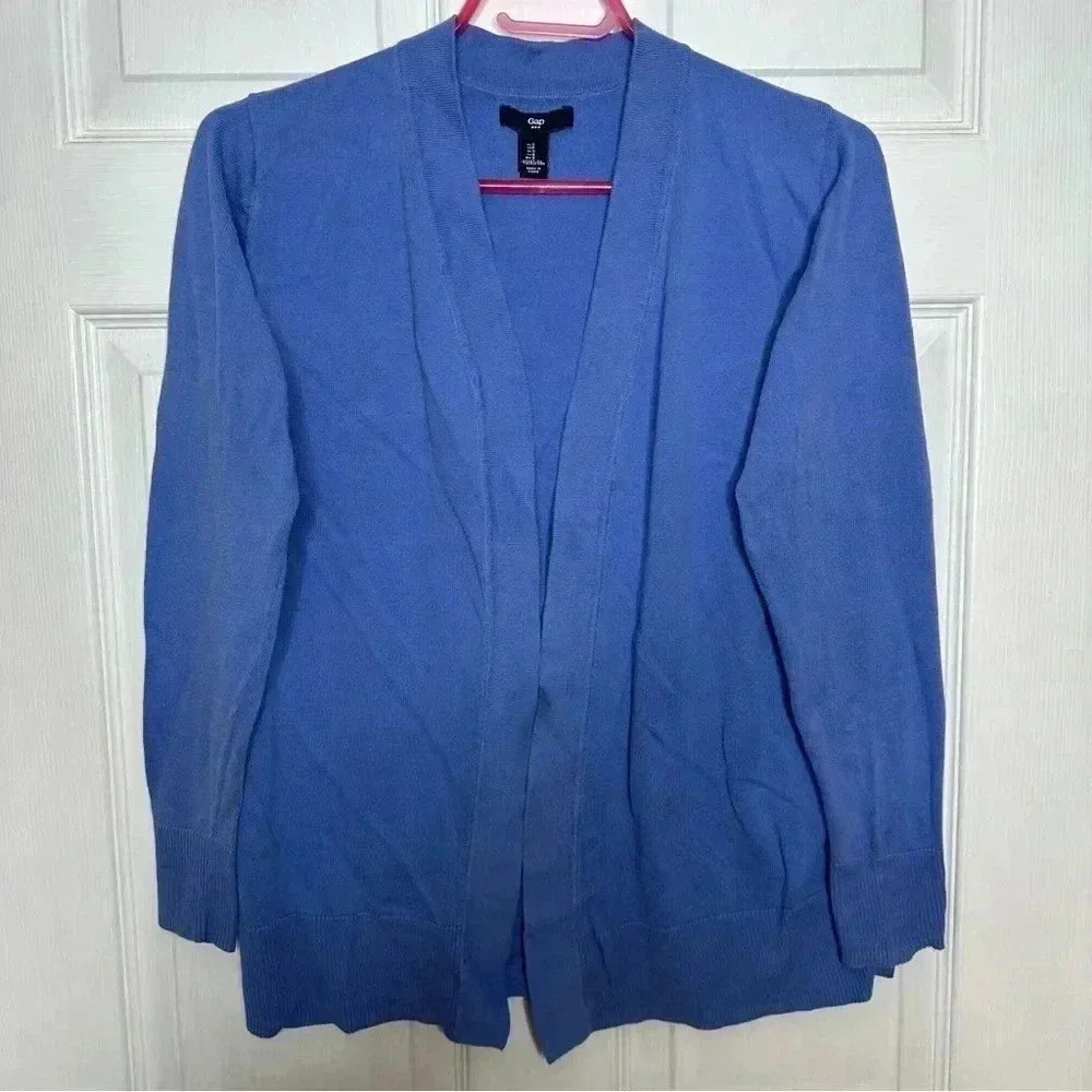 GAP Factory Cardigan Long Periwinkle Blue Size  Small